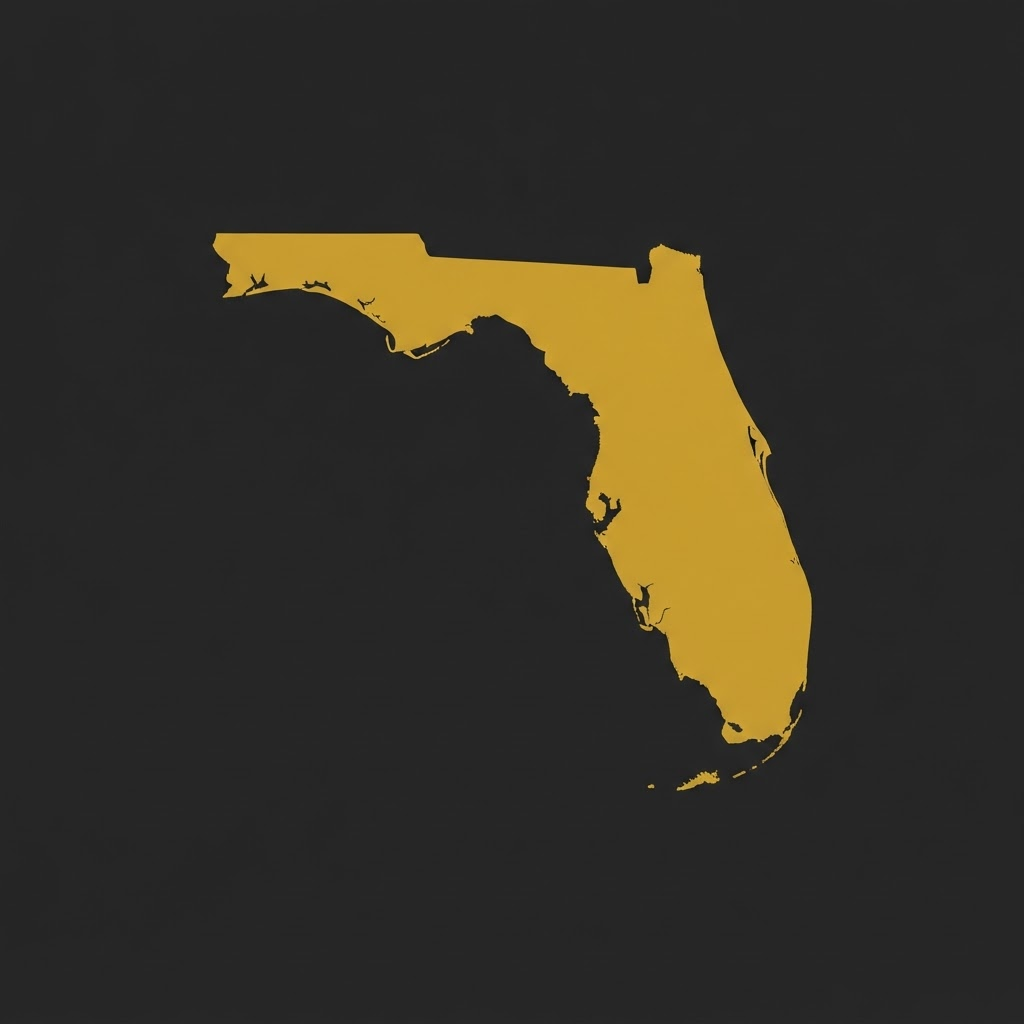 Silhouette of the state of Florida
